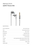 ddHifi Memory AL4.4 Retro Planar IEM